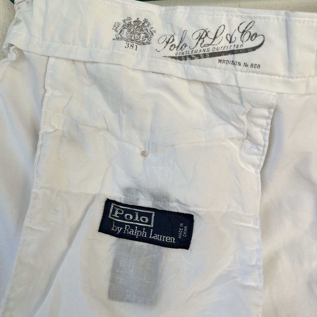 Polo Ralph Lauren Polo Ralph Lauren White Cotton Shorts – Slim Fit Size US 34 / EU 50 - 6 Thumbnail