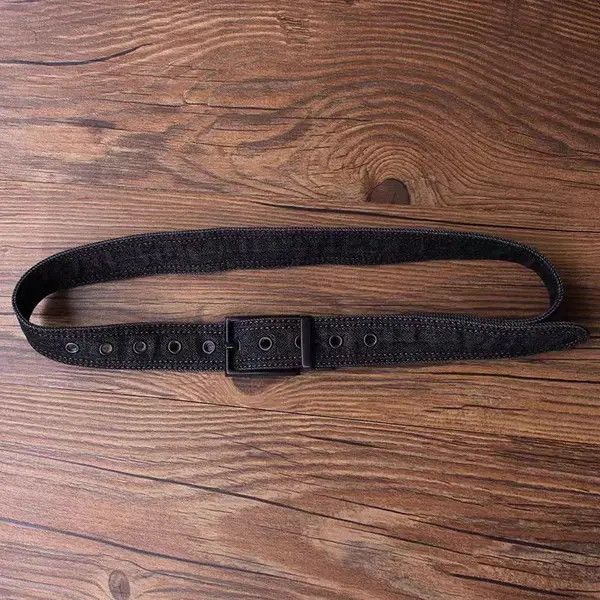 Japanese Brand Norika x Izumi Street Punk Vintage Denim Belt Size ONE SIZE - 6 Thumbnail