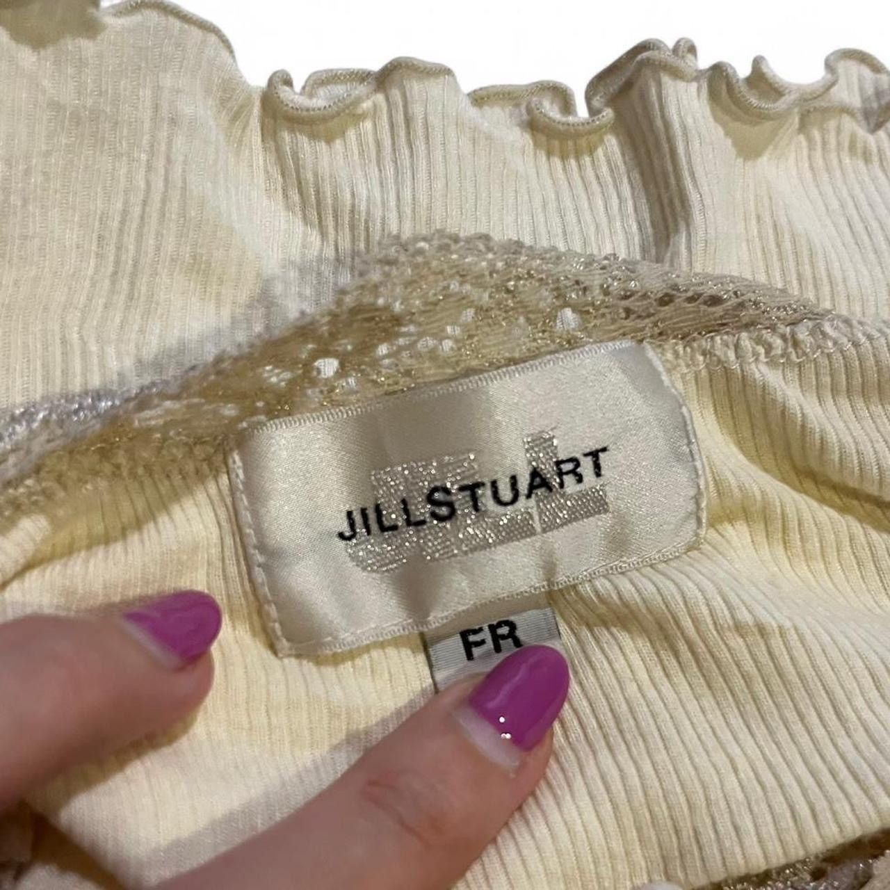 Jil Stuart Vintage cream and gold Jill Stuart lace cami tank top Size S / US 4 / IT 40 - 3 Thumbnail