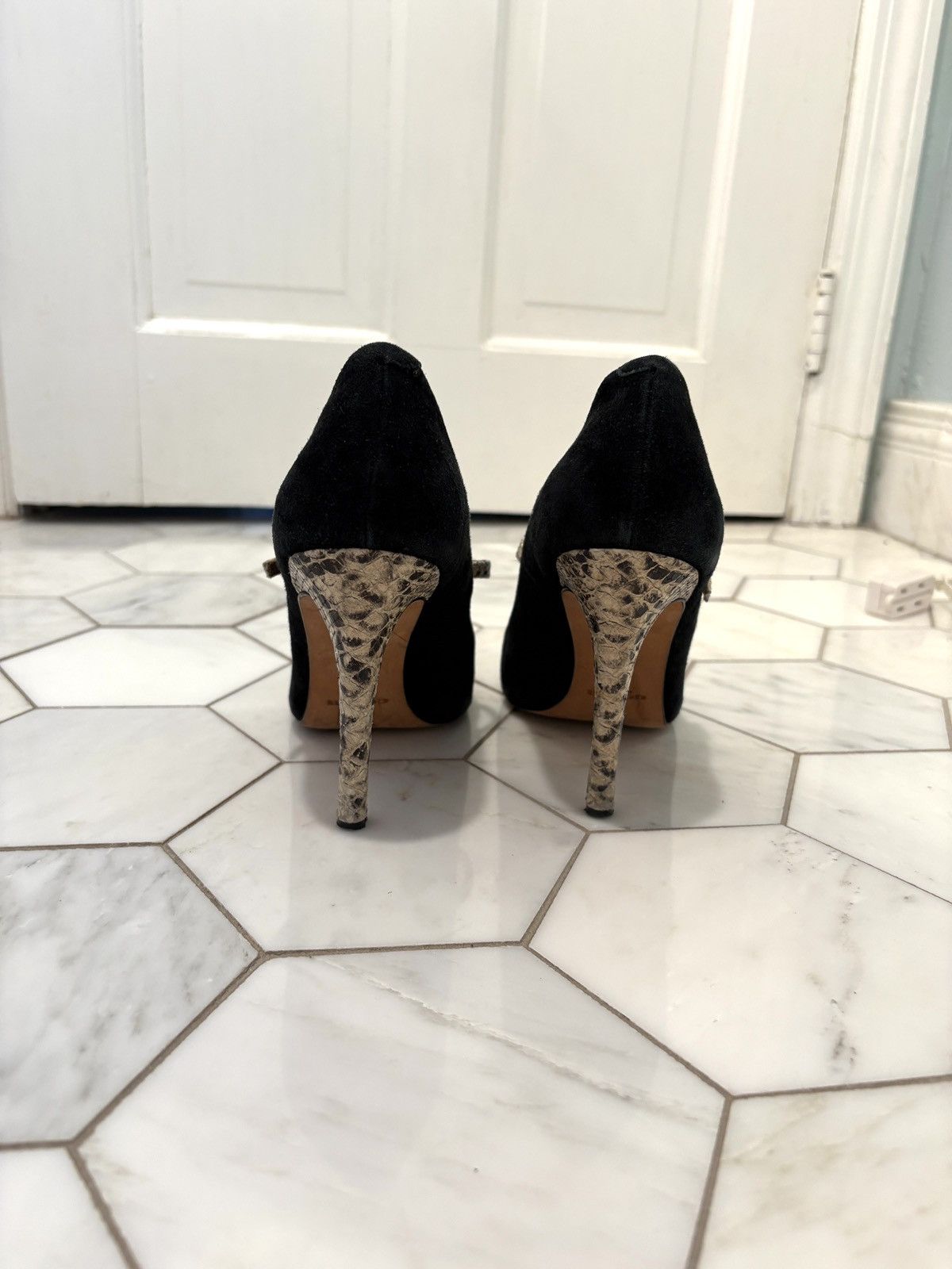 Coach Snakeskin Mary Jane heels Size US 8 / IT 38 - 3 Thumbnail
