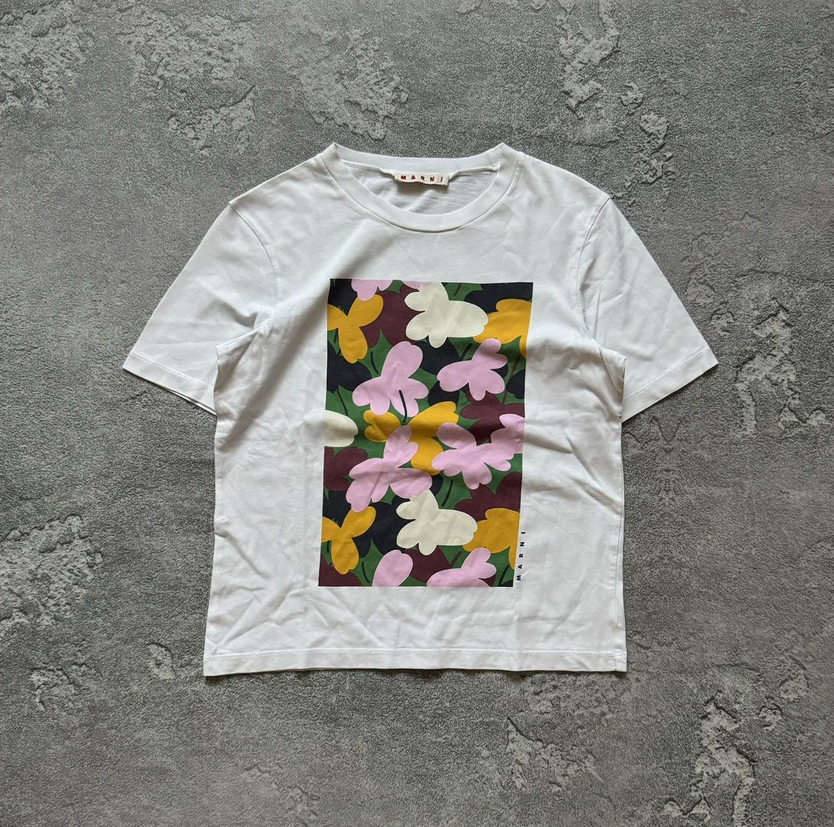 Designer × Marni MARNI Wmns big logo tee T-shirt polo blouse top Size S / US 4 / IT 40 - 4 Thumbnail