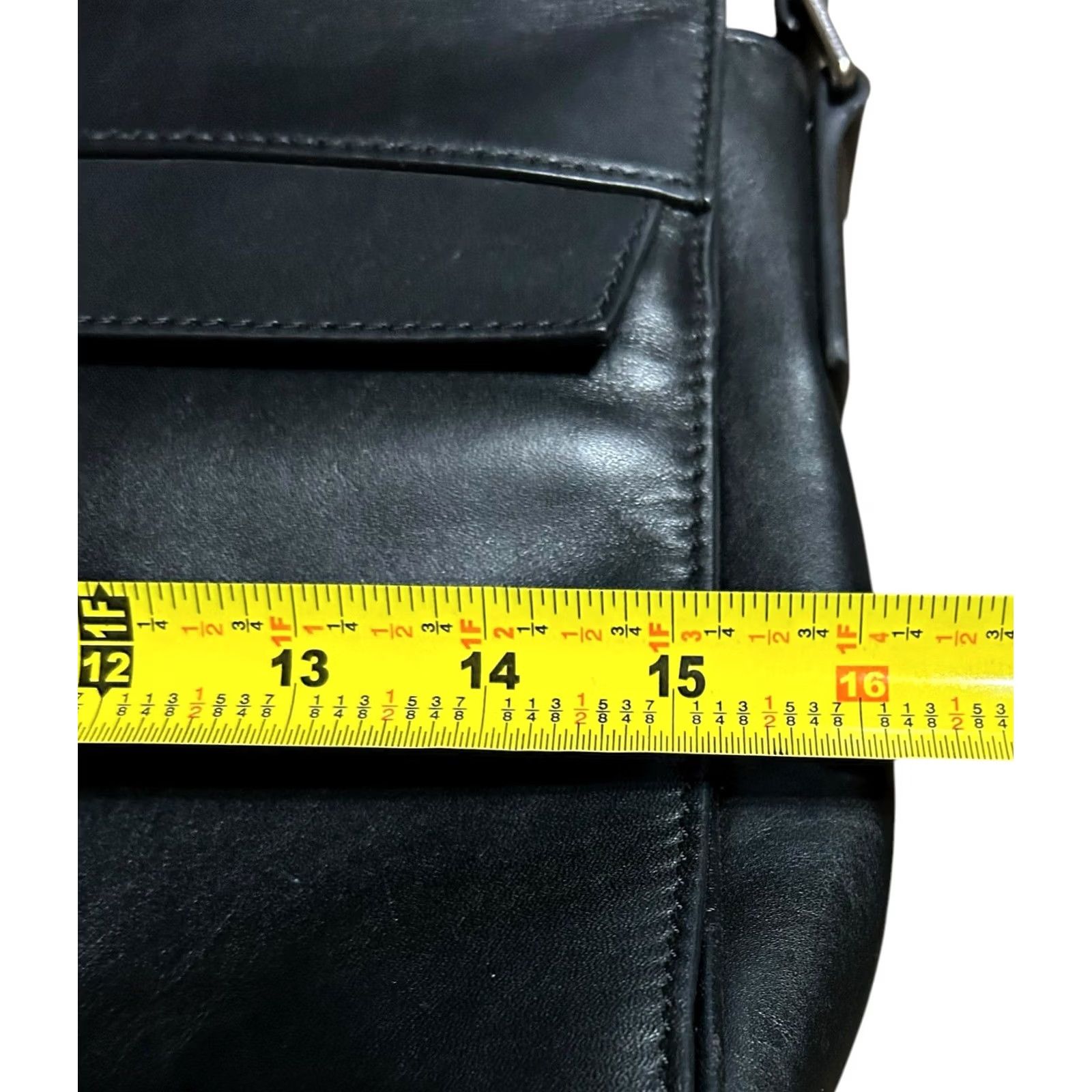 Vintage Michael Kors Crossbody Messenger Bag Black Leather Suitcase Mens Designer Crossbody Strap 20in Nylon Adjustable Zipper Pockets Lined RefineVintage No Size ONE SIZE - 6 Thumbnail