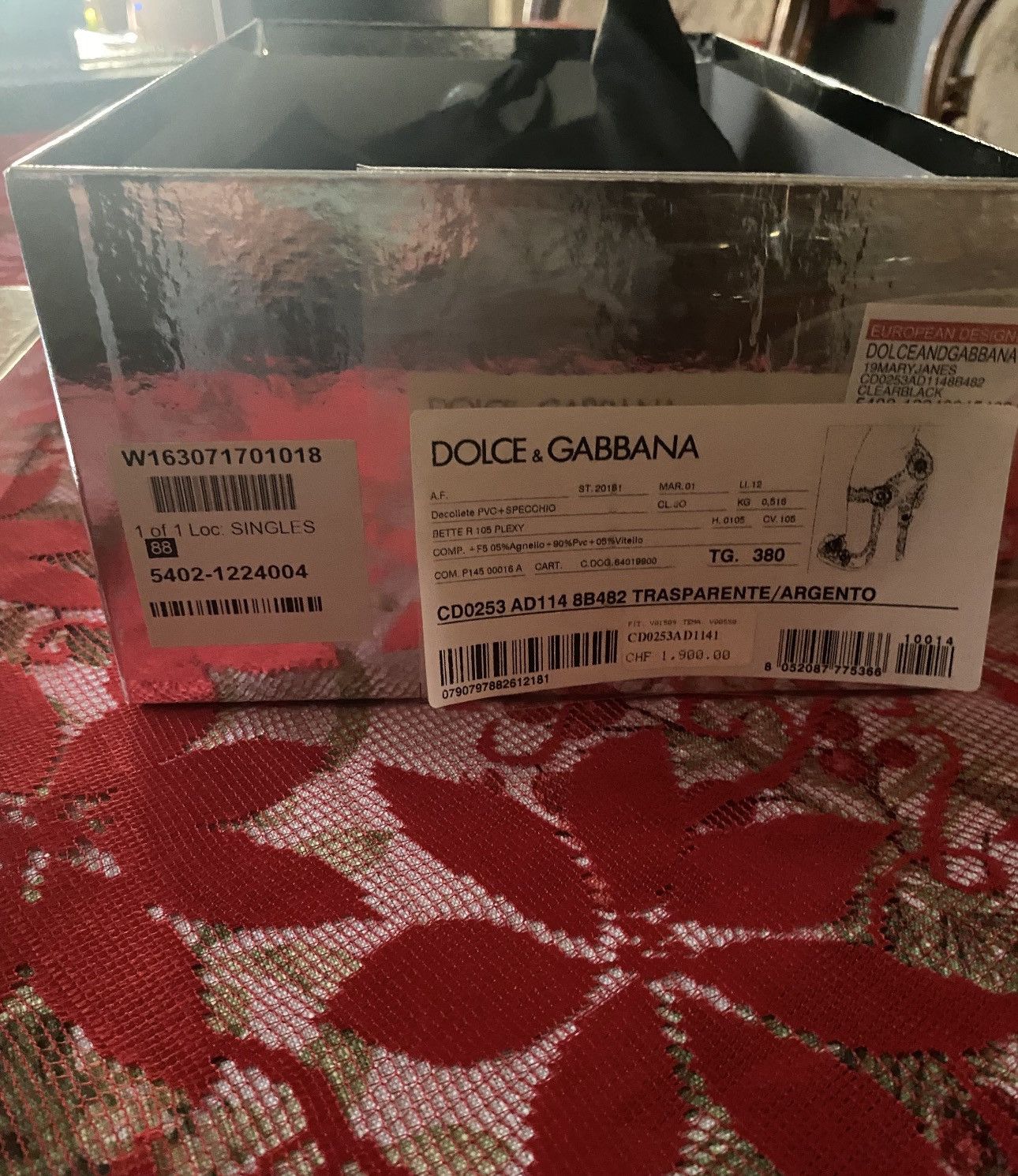 Dolce & Gabbana DOLCE & GABBANA Transparent Cinderella PVC Crystal Pumps Size US 8 / IT 38 - 9 Thumbnail