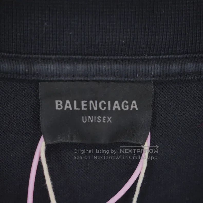Balenciaga Balenciaga Printed Pattern Round Neck Short Sleeve T-Shirt Size US XL / EU 56 / 4 - 3 Thumbnail