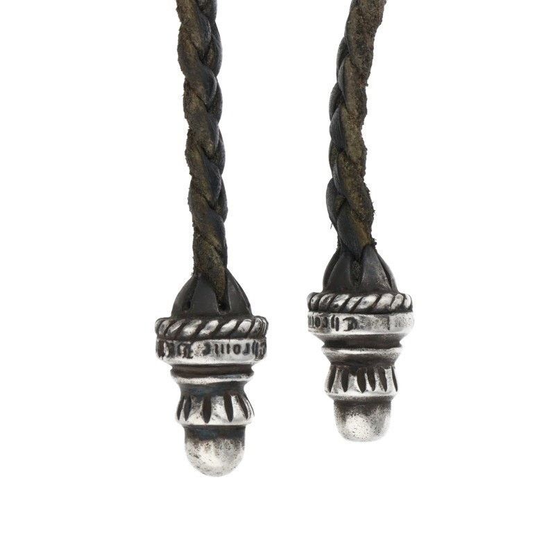 Chrome Hearts Cross Boro Chip Silver Necklace