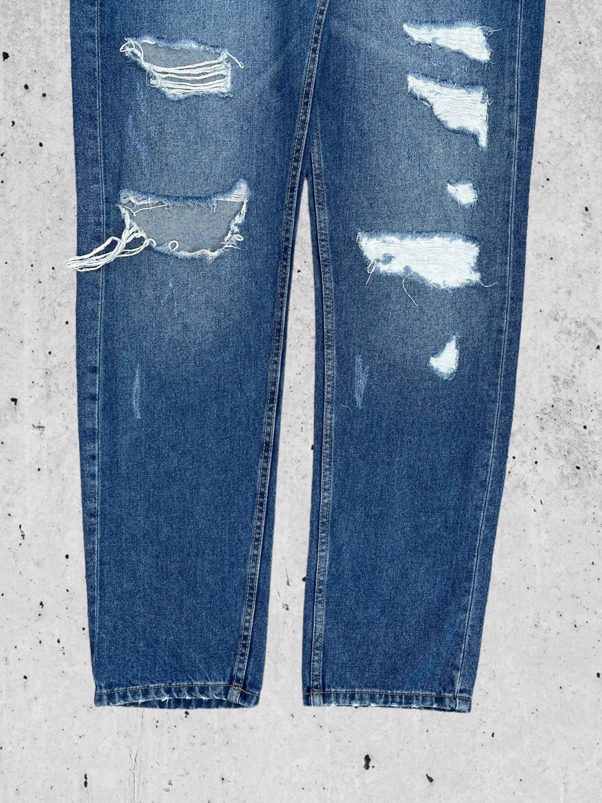 Jean 🔥 Devided Blue Distressed Denim Streetwear W34🔥 Size US 34 / EU 50 - 4 Thumbnail