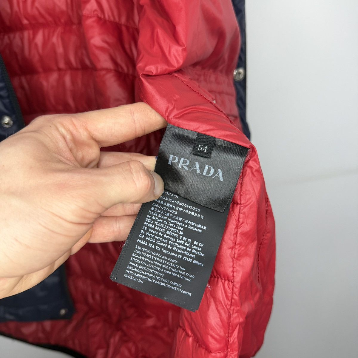 Prada Milano Puffer Down Jacket Re-Nylon Archive Navy