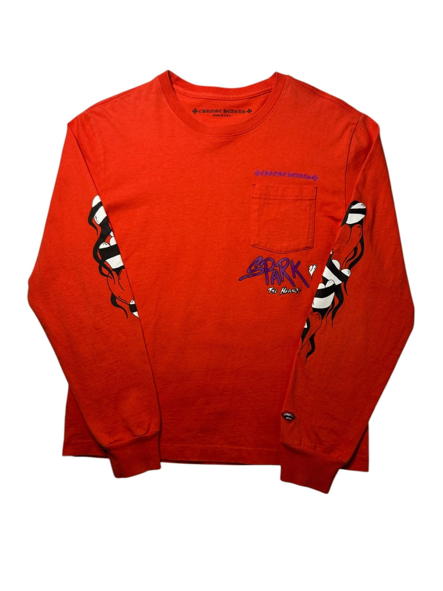 Chrome Hearts Matty boy red long sleeve t shirt | Grailed