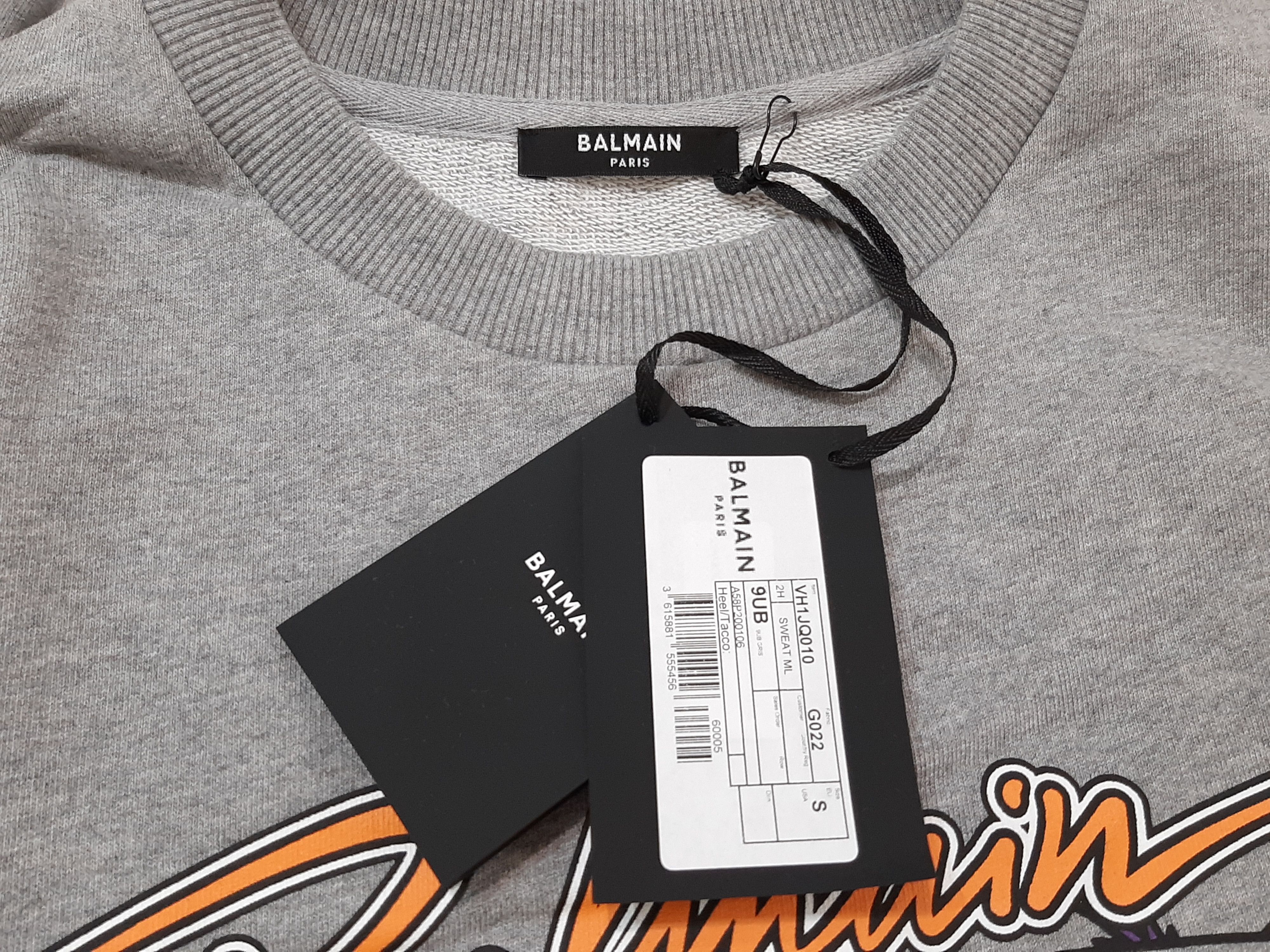 Balmain Balmain Beach Sweatshirt Gray Men's Size S Palm Trees Size US S / EU 44-46 / 1 - 6 Thumbnail