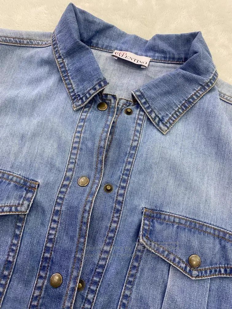 Valentino Valentino Denim long-sleeved shirt Size S / US 4 / IT 40 - 4 Thumbnail