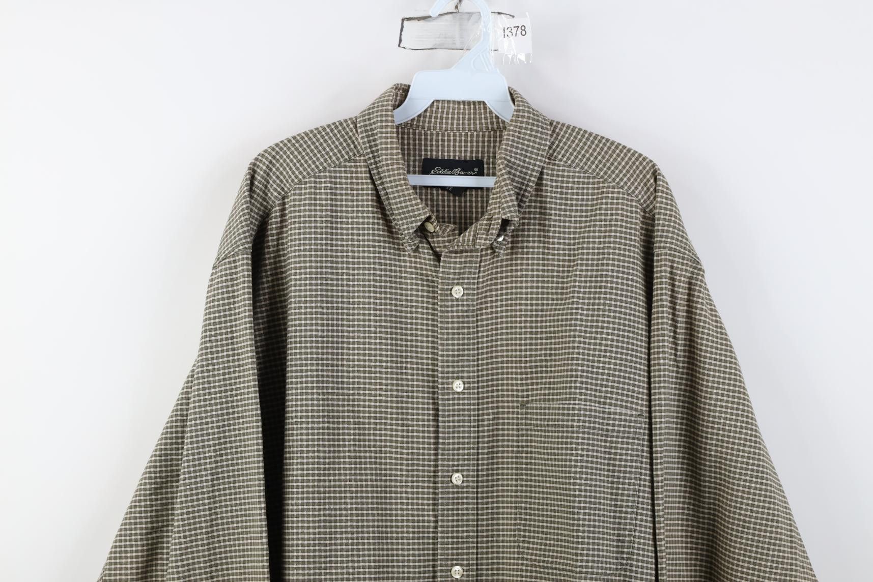 Eddie Bauer Vintage 90s Eddie Bauer Heavyweight Collared Button Shirt Size US L / EU 52-54 / 3 - 2 Thumbnail