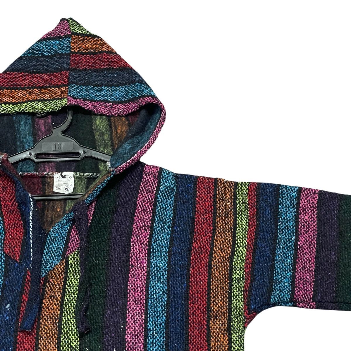 Mexican Threads Vtg Vel-Mex 90s Mexican Baja “Drug Rug” Multicolors Hoodie Size US XL / EU 56 / 4 - 2 Thumbnail
