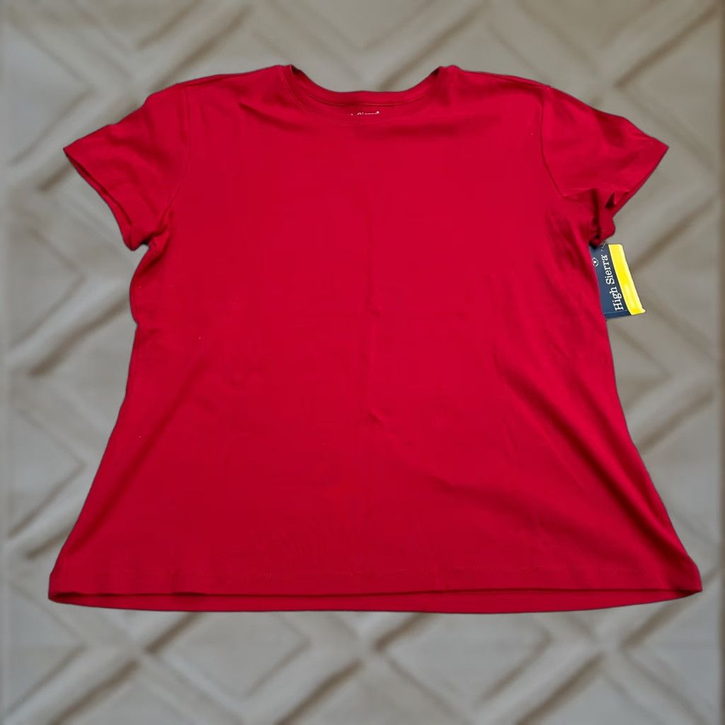 High Sierra High Sierra T-Shirt Womens XL Red Crew Neck Short Sleeve Cotton Tee Basic NWT Size XL / US 12-14 / IT 48-50 - 1 Thumbnail