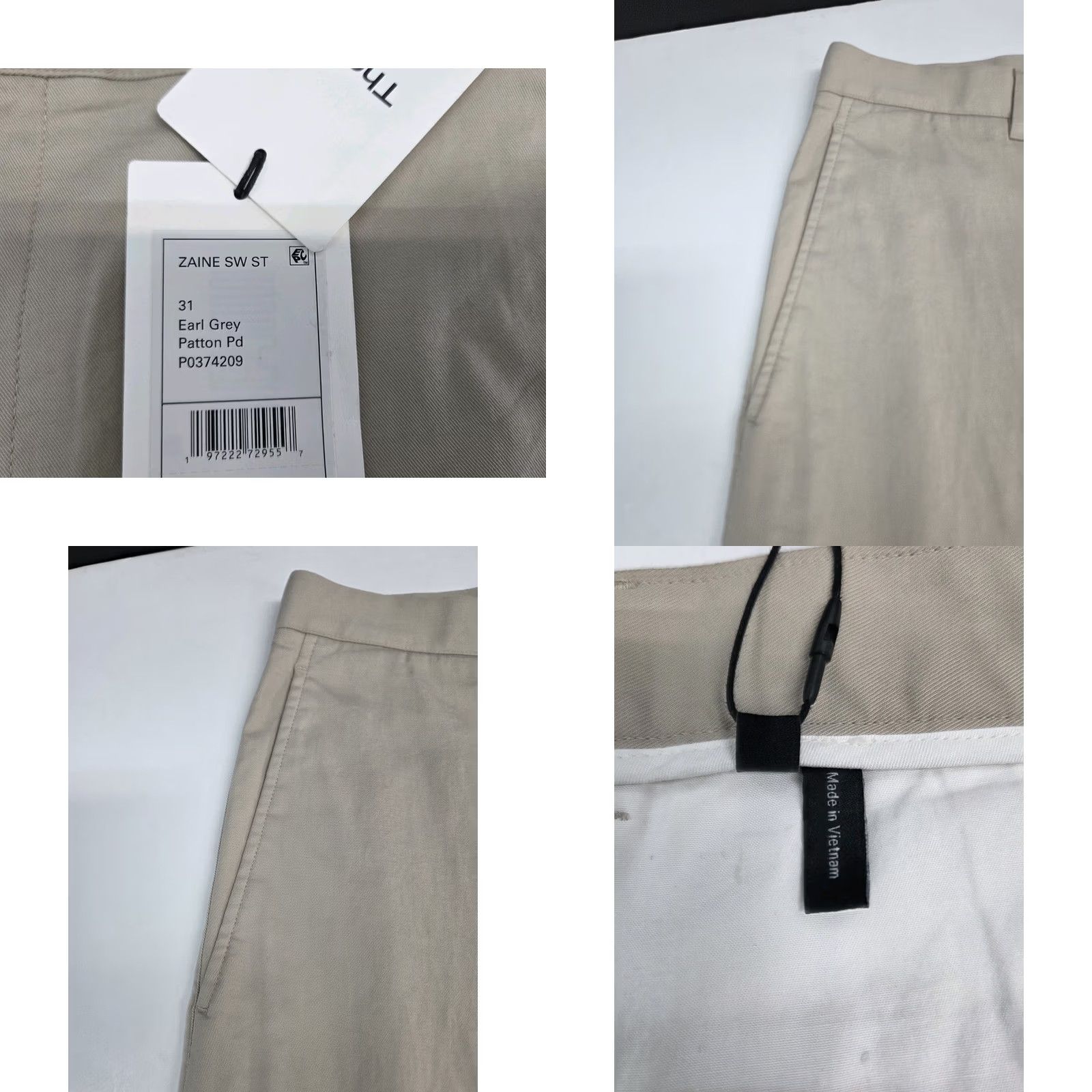 Theory Theory Mens Zaine SW ST Pants Size 31/32 Beige NWT C/SP #8807 Size US 31 - 8 Thumbnail