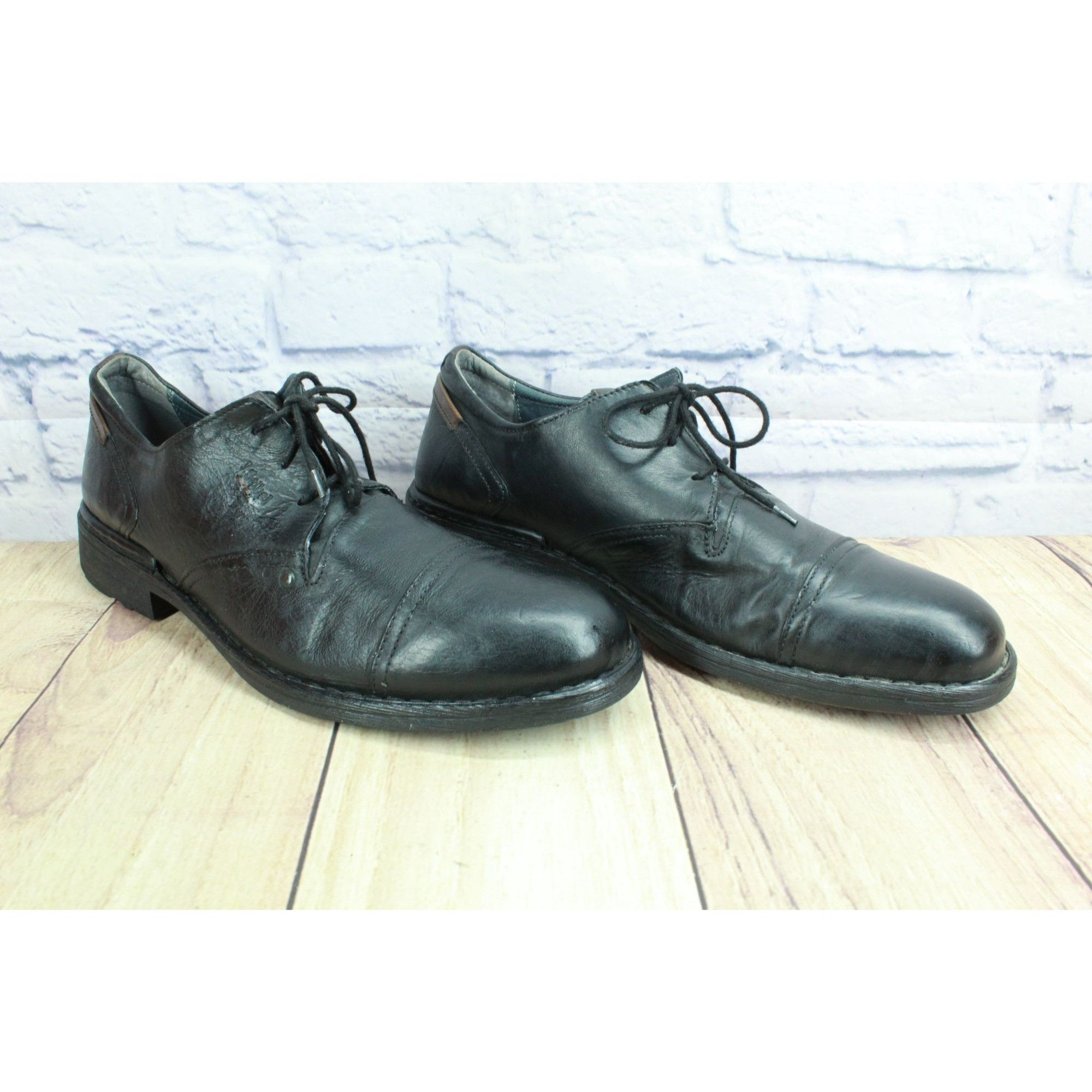 JOSEF SEIBAL Josef Seibel Jordan 03 Black Leather Oxfords Men's Size 13 Size US 13 / EU 46 - 3 Thumbnail