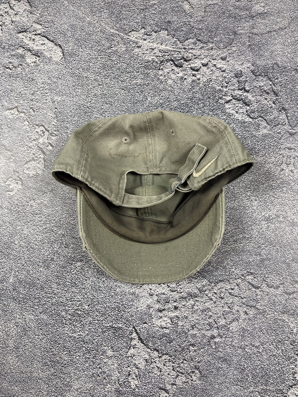 Nike × Vintage Vintage Nike Metal Swoosh Cap Dad Hat 90s like drill Size ONE SIZE - 5 Thumbnail