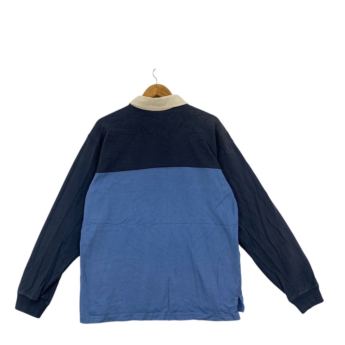 L.L. Bean Vintage L.L. BEAN OUTDOOR Striped Rugby Polo Tee Shirt Size US L / EU 52-54 / 3 - 4 Thumbnail