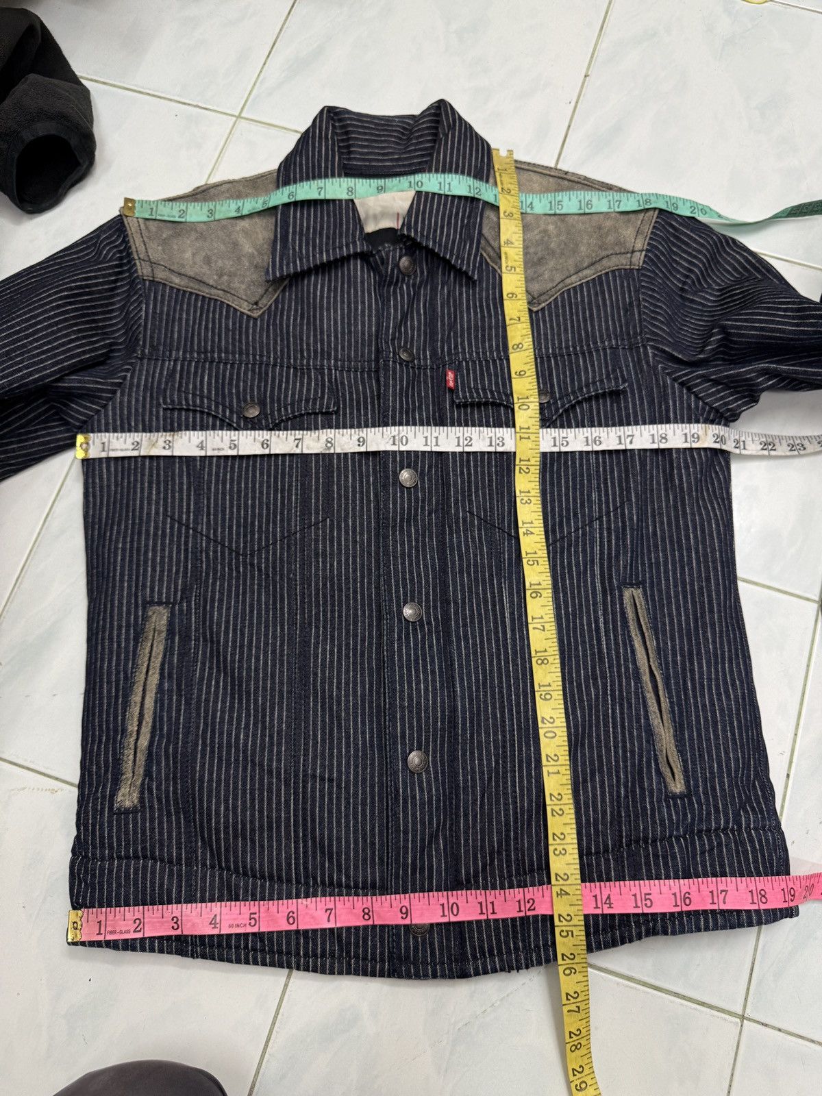 Levi's 🔥🔥🔥ARCHIVE LEVIS WABASH DENIM LEATHER JACKET Size US M / EU 48-50 / 2 - 21 Thumbnail