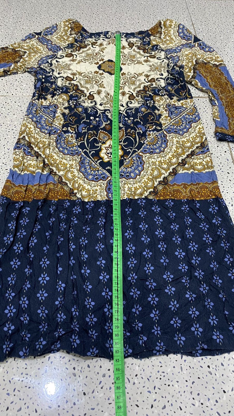 Massimo Dutti Massimo Dutti Vintage Pattern Midi Dress Size S / US 4 / IT 40 - 14 Thumbnail