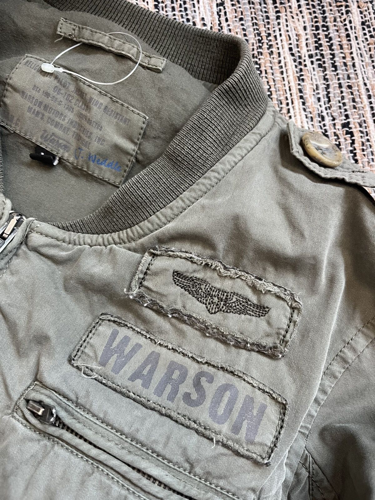 Harley Davidson × Vintage Vintage Warson Motors military jacket Hippie style bomber Size L / US 10 / IT 46 - 10 Thumbnail