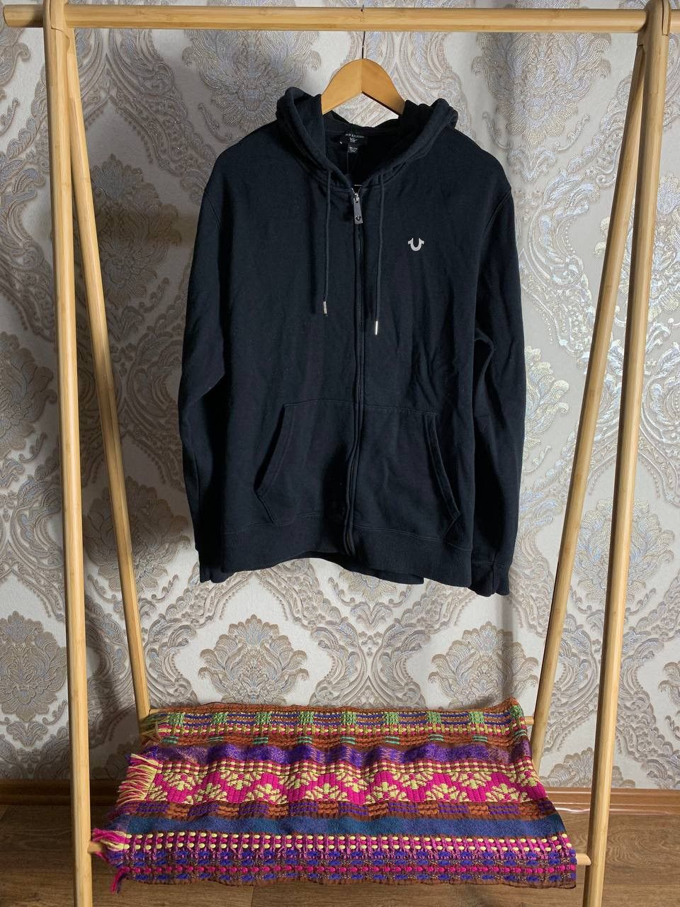 True Religion × Vintage VERY RARE TRUE RELIGION FULL ZIP HOODIE BIG LOGO Y2K 90s SK8 Size US XXL / EU 58 / 5 - 2 Thumbnail