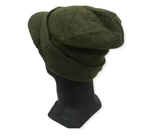 Japanese Brand × Vintage Japanese Brand Military Visor Beanie Hat Size ONE SIZE - 3 Thumbnail