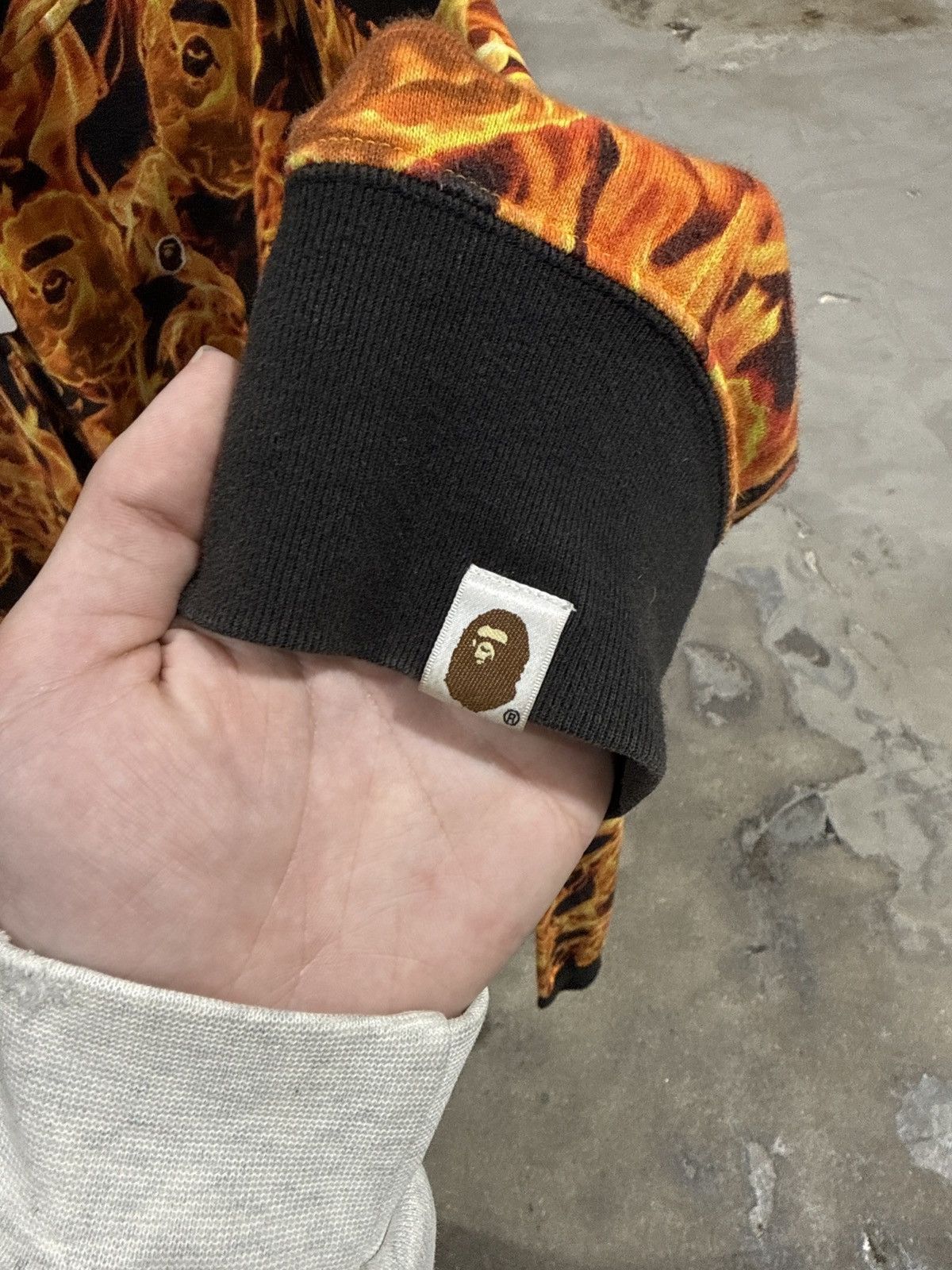 Bape Bape Flame Ape Head Full Zip Hoodie Size US XXL / EU 58 / 5 - 7 Thumbnail