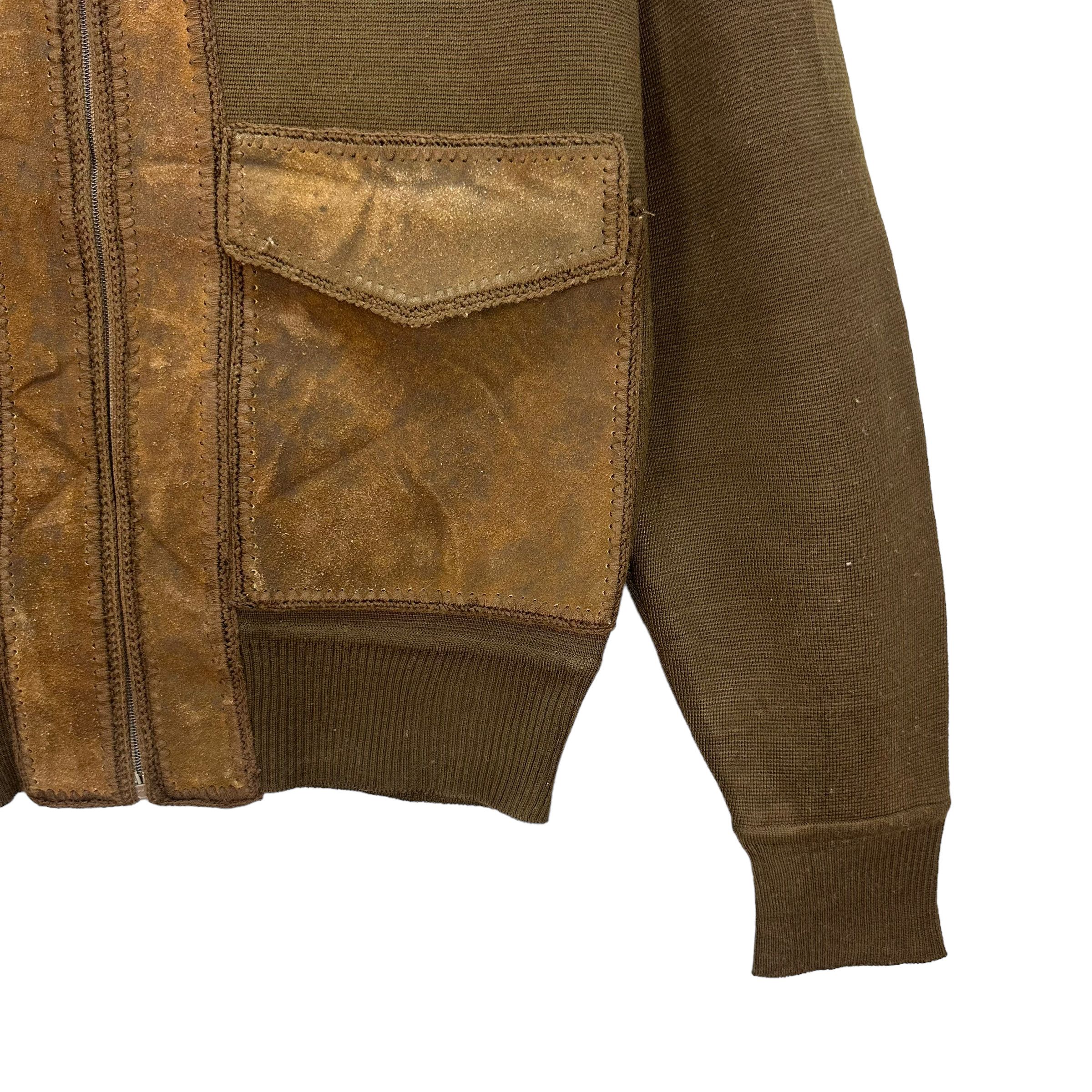 Japanese Brand VINTAGE UNBRAND SUEDE HYBRID JACKET #7880-187 Size US S / EU 44-46 / 1 - 5 Thumbnail