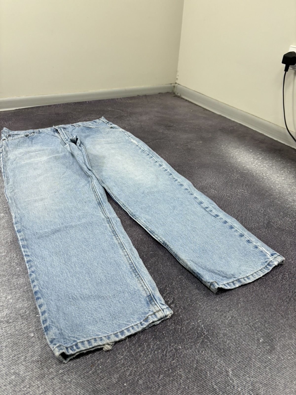Carhartt Vintage Carhartt 90s Faded Light Blue USA Denim Baggy Jeans Size US 36 / EU 52 - 12 Thumbnail