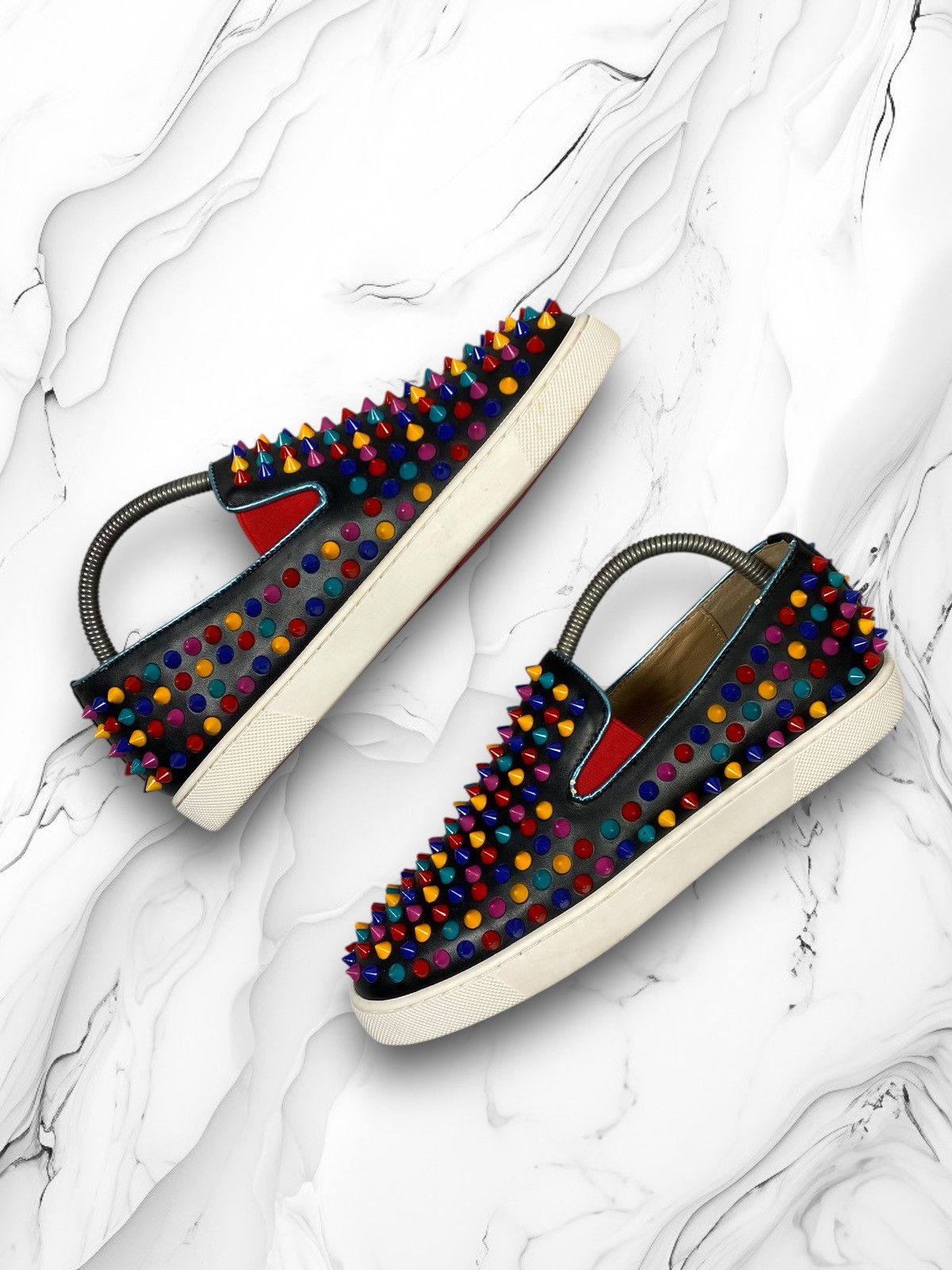 Christian Louboutin Christian Louboutin Mens Shoes Spikes Roller Boat Slipon Size US 6.5 / EU 39-40 - 1 Thumbnail