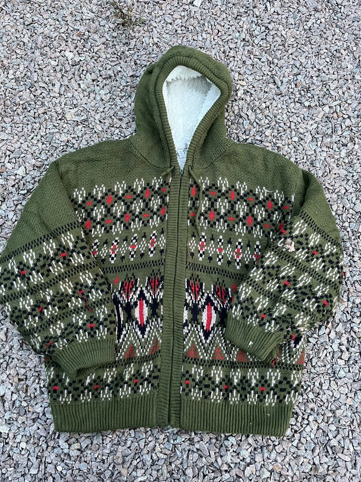 Japanese Brand 🔥90s HEAVY KNITWEAR TRIBAL NAVAJO KAPITAL STYLE Size US L / EU 52-54 / 3 - 1 Thumbnail