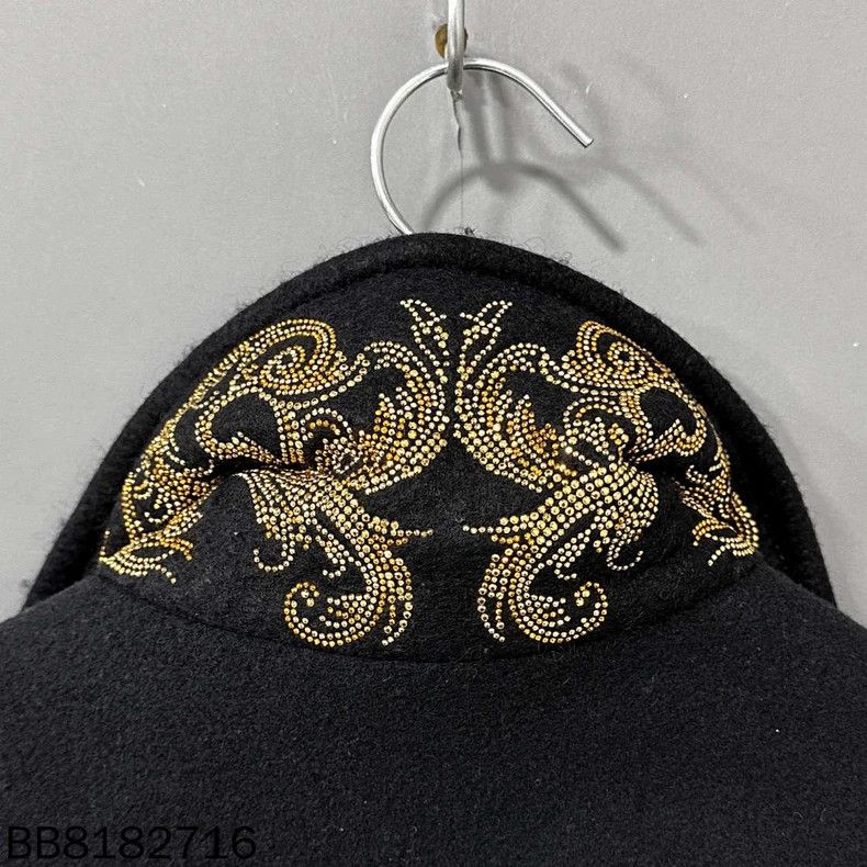 Versace Versace Double row Medusa gold buckle neckline rhinestone Size S / US 4 / IT 40 - 6 Thumbnail