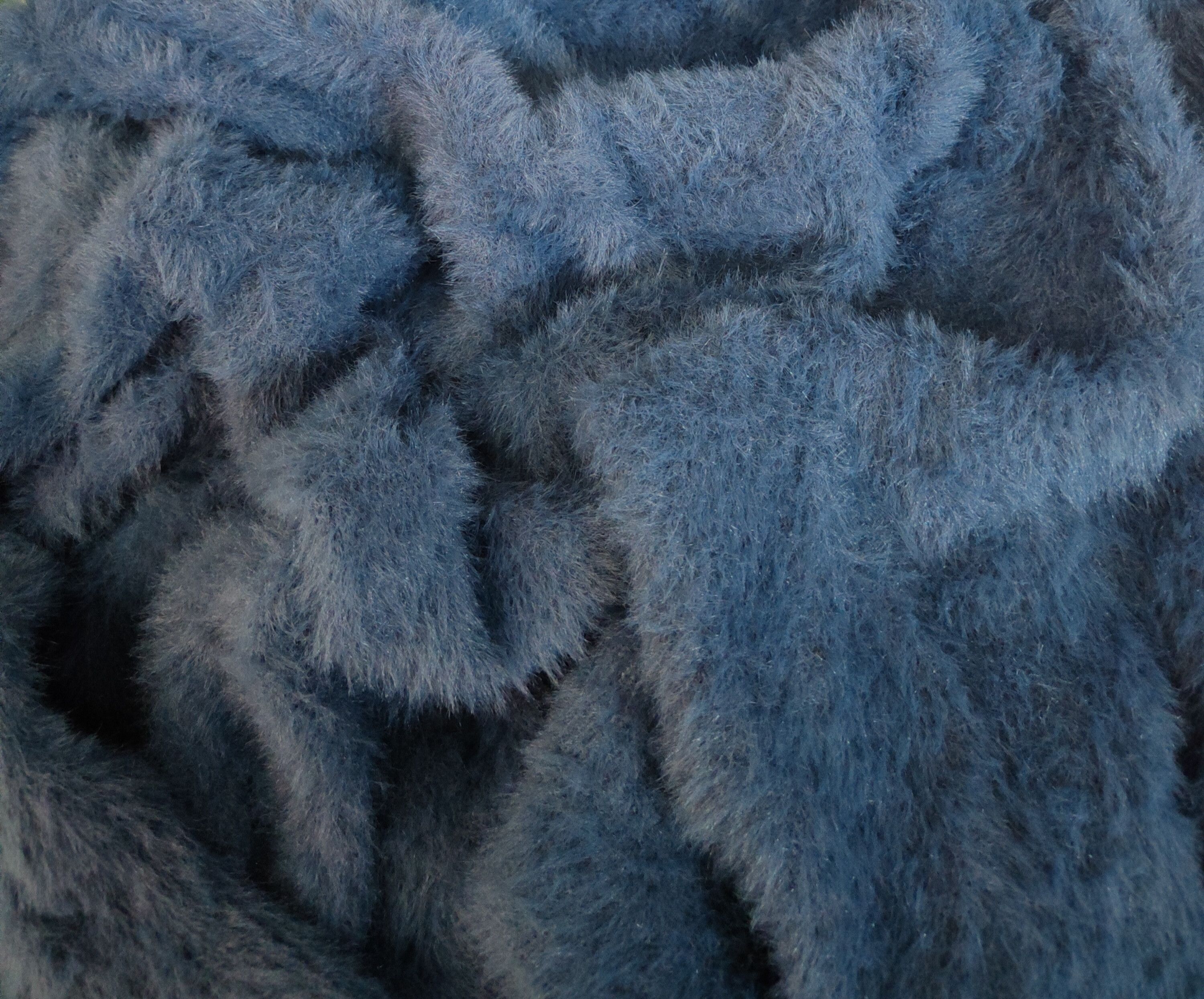 Vintage Sense of Place Blue Shag Shaggy Fur Mohair Knitwear #S2166 Size M / US 6-8 / IT 42-44 - 10 Thumbnail