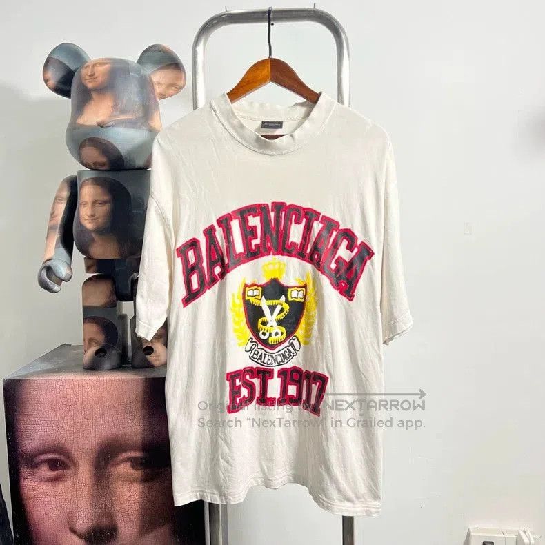 Balenciaga Balenciaga Scissors Graphic Short Sleeve. Size US S / EU 44-46 / 1 - 1 Thumbnail