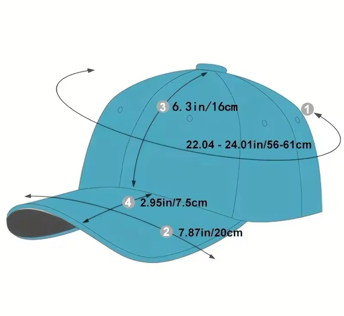 Vintage Letter Embroidery Baseball Cap Size ONE SIZE - 8 Thumbnail