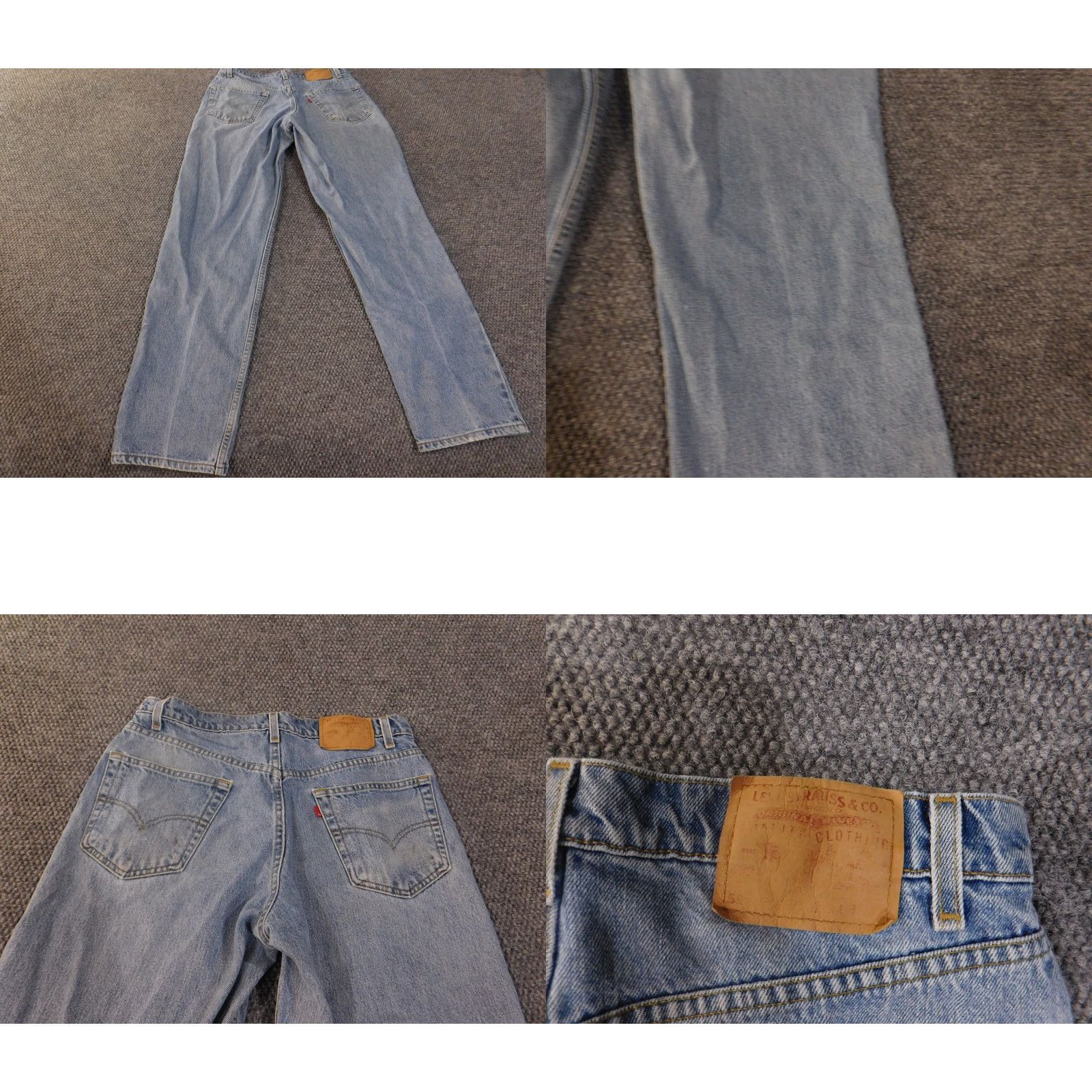 Levi's VINTAGE Levi's 560 Jeans Mens 34x34 Blue Relaxed Fit Denim Distressed Workwear 90s Mens Size US 34 / EU 50 - 8 Thumbnail