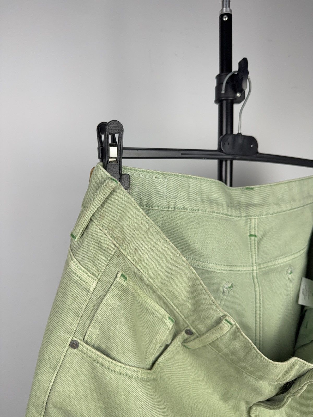G-Star Retro 00s Avant Garde G-Star RAW 3D Tapered Mint Green Jeans Size US 36 / EU 52 - 17 Thumbnail