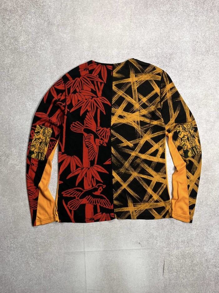 Japanese Brand × Vintage ⚡️QUICK SALE⚡️VINTAGE ALLOVERPRINT AVANTGARDE LONGSLEEVE Y2K m Size US S / EU 44-46 / 1 - 3 Thumbnail