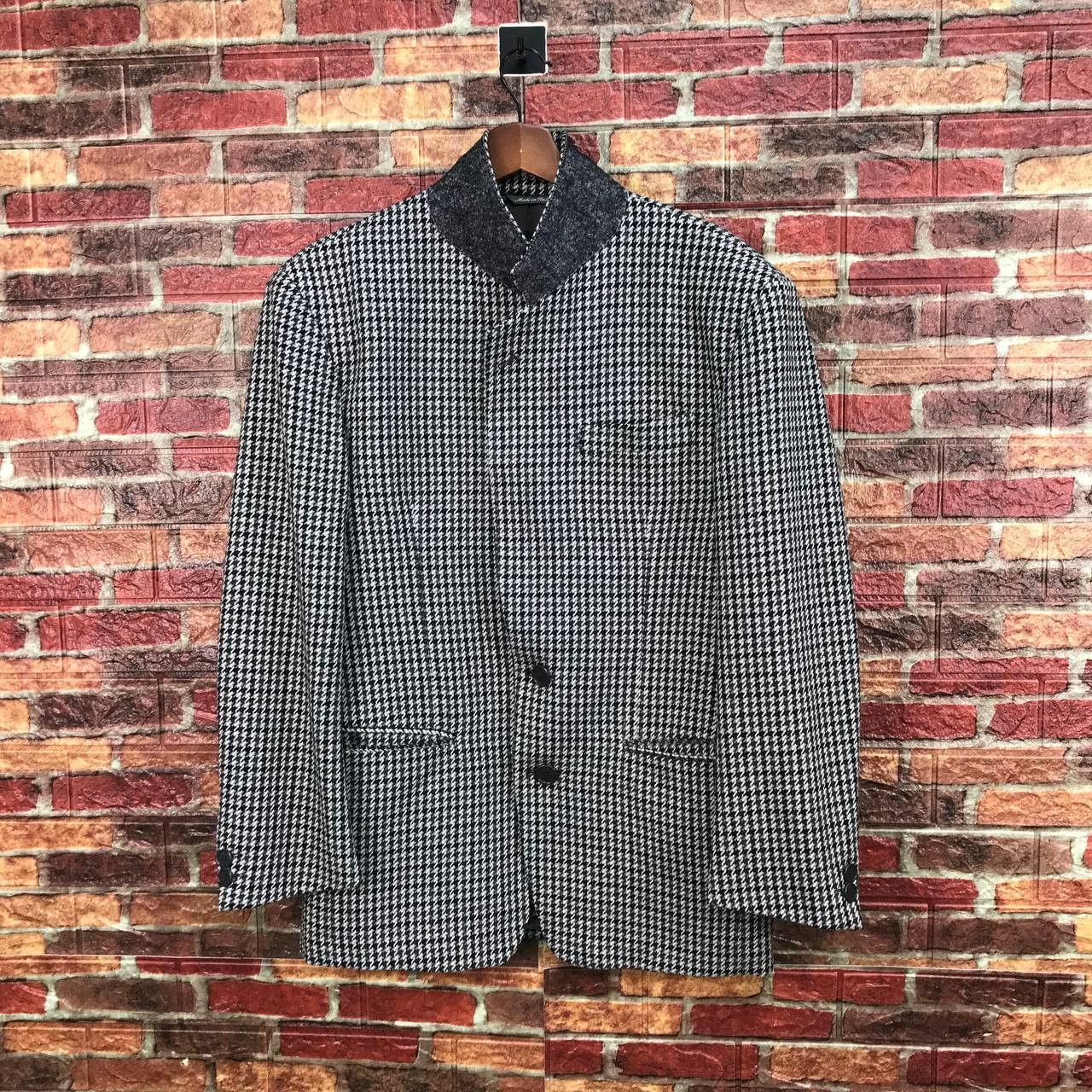 Valentino ITALIAN DESIGNER-OLIVER VALENTINO HOUDSTOOTH BLAZER Size 48R - 1 Thumbnail