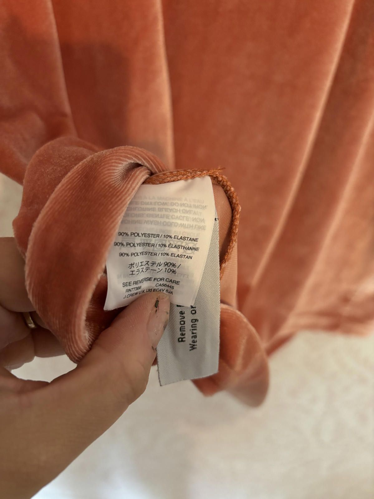 Madewell Madewell Velvety Peach Top with Tie-Detail Size L / US 10 / IT 46 - 6 Thumbnail