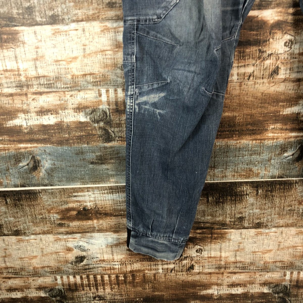 Japanese Brand Field Core Blue Distressed Denim Pants #A2106 Size US 32 / EU 48 - 11 Thumbnail