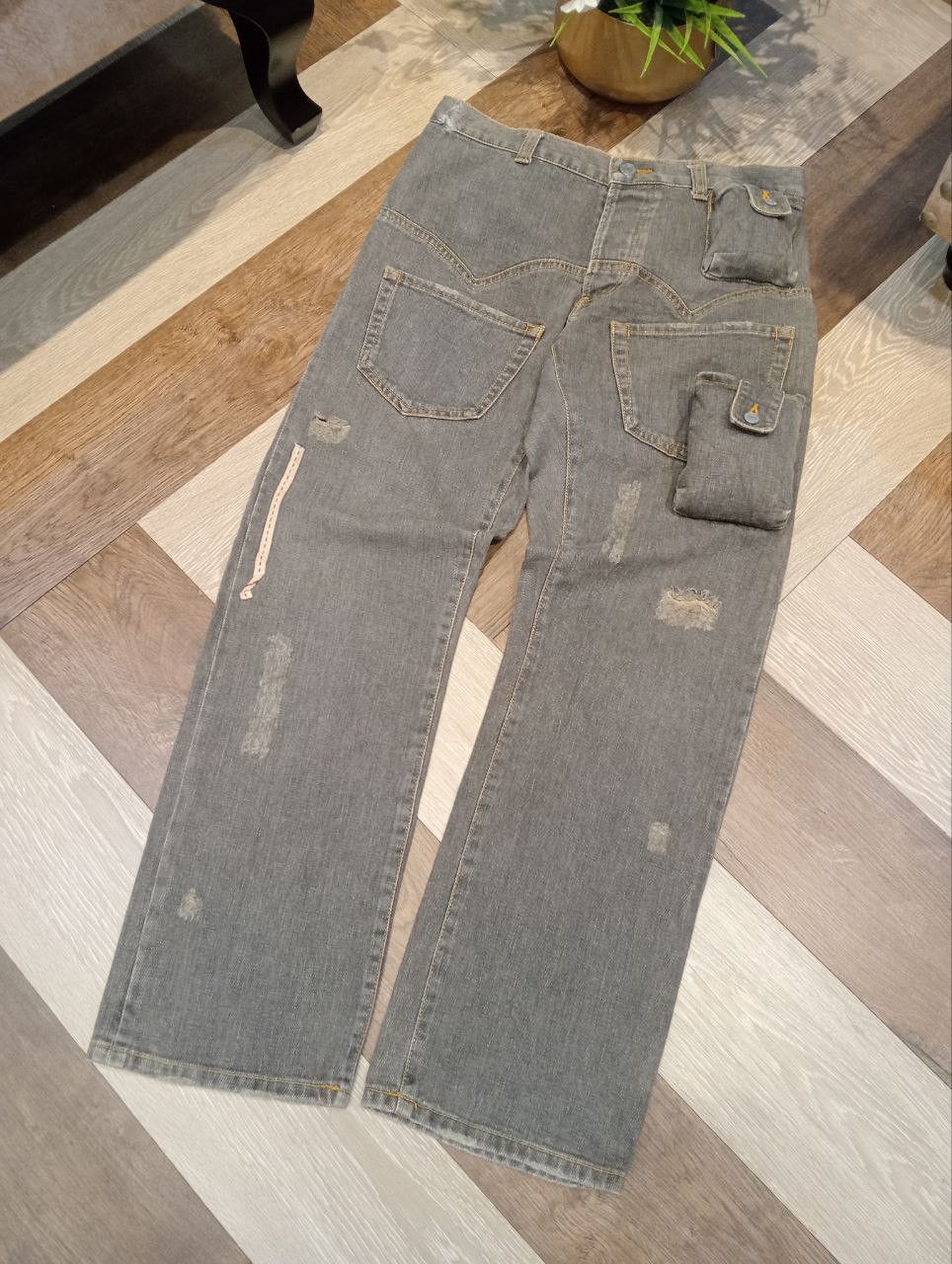Issey Miyake SUNAOKUWAHARA by ISSEY MIYAKE MULTIPOCKET DENIM PANTS Size US 31 - 2 Thumbnail