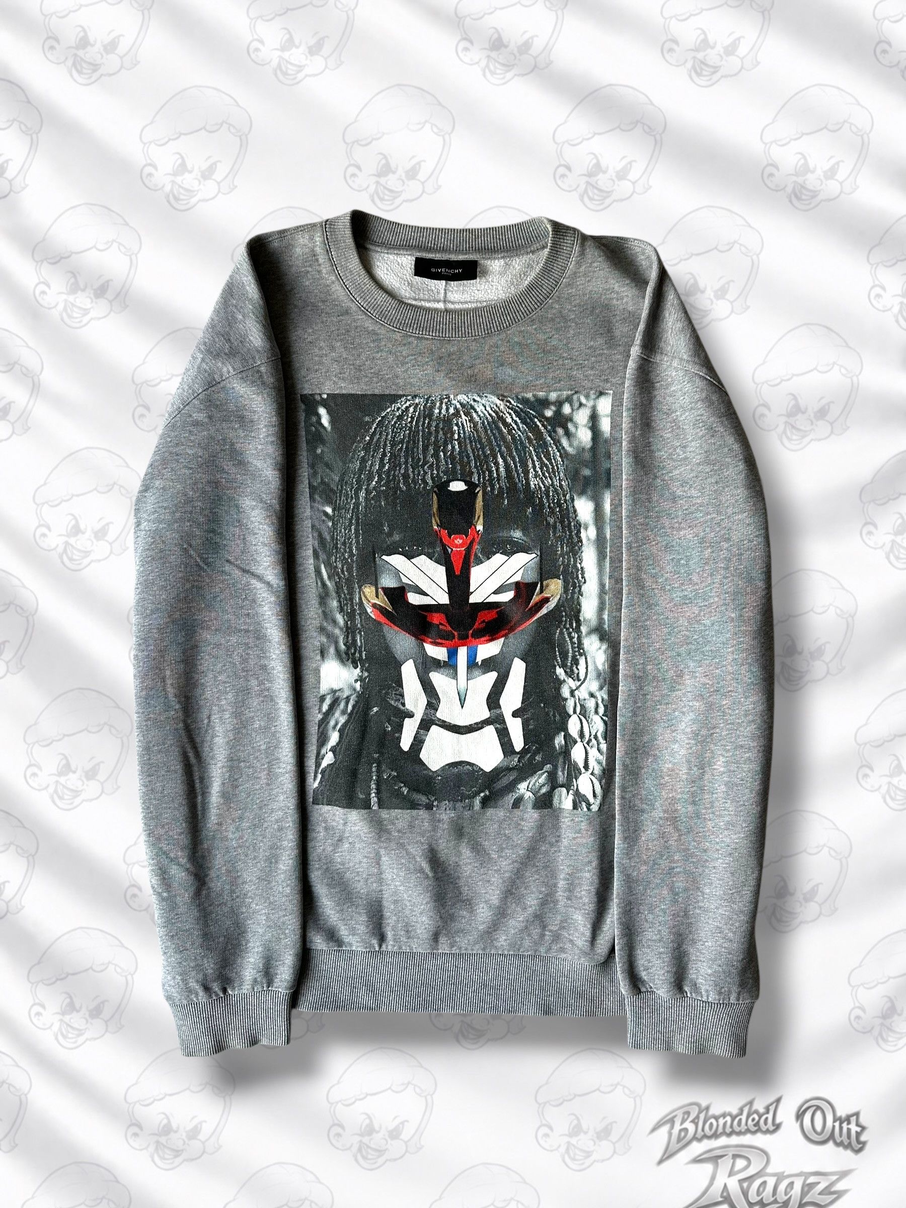 Givenchy SS14 Givenchy Robot Tribal Runway Crewneck Sweatshirt Tisci Size US L / EU 52-54 / 3 - 1 Thumbnail