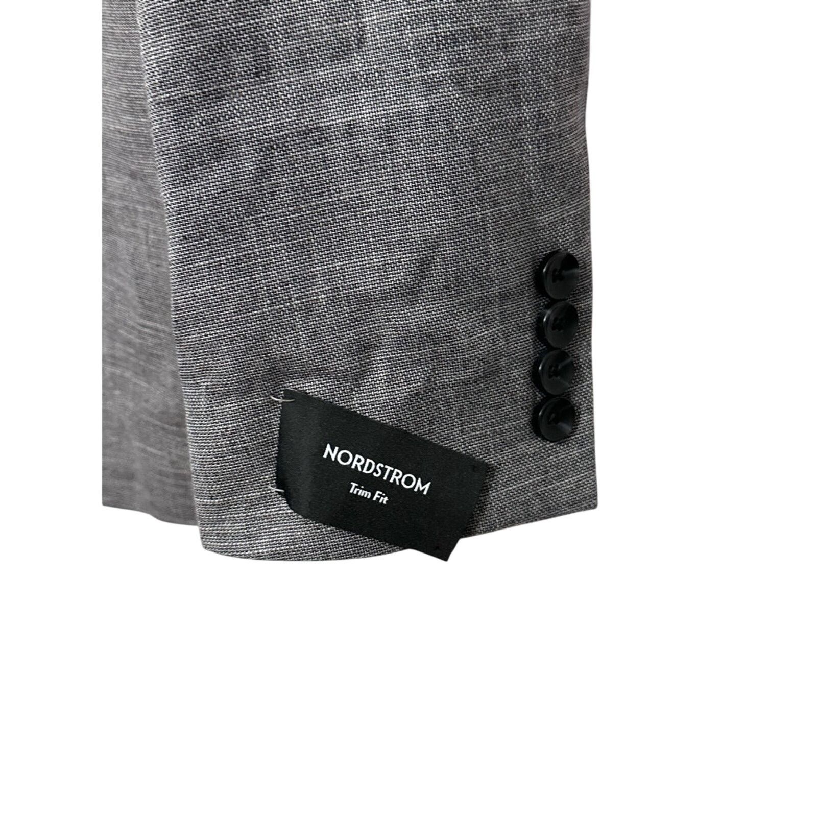 Nordstrom Nordstrom Suit Jacket Two Button Lined Gray Men's 38R NWOT Size 38R - 7 Thumbnail