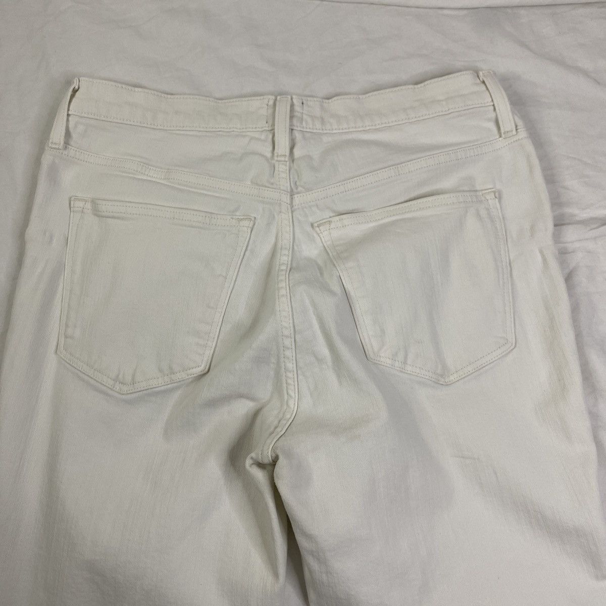 J.Crew J.Crew Jeans Women's White Sz 31 High Rise Skinny Slim EUC Size 31" - 5 Thumbnail