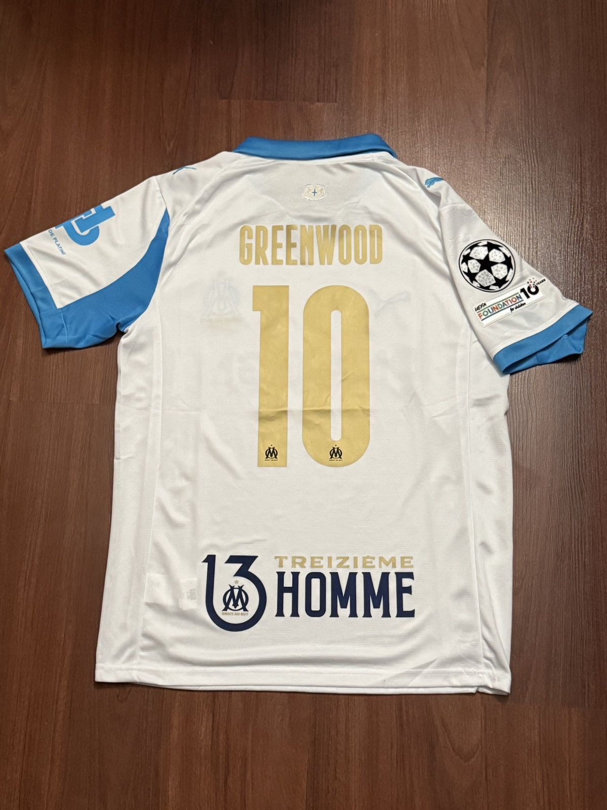 Puma New Marseille Greenwood UCL edition 25/26 Home Jersey Size US M / EU 48-50 / 2 - 1 Thumbnail