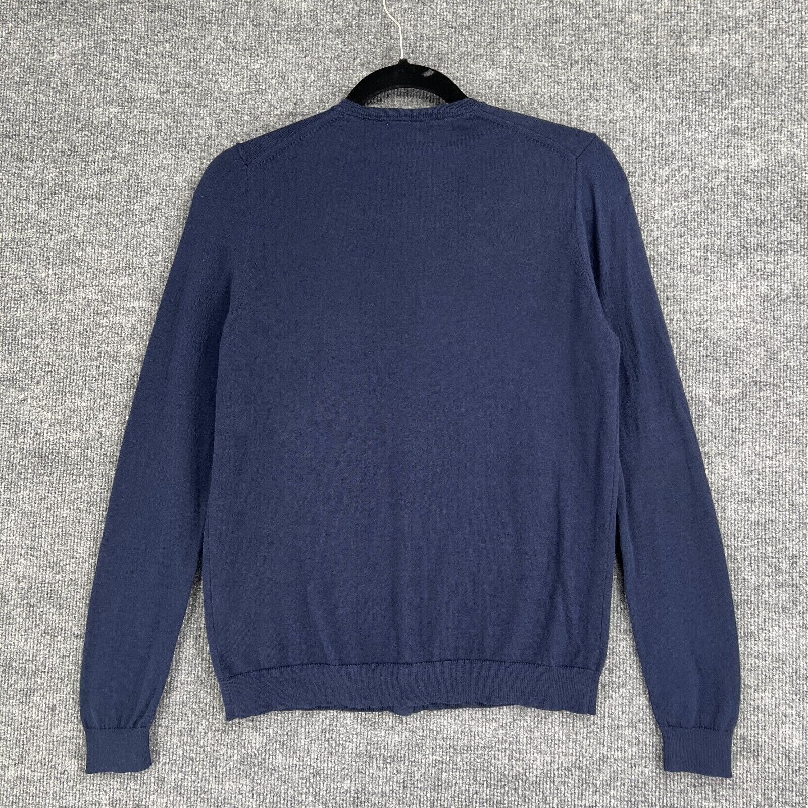 Uniqlo Uniqlo Cardigan Sweater Navy Button Up Classic Academia Sz L Size L / US 10 / IT 46 - 6 Thumbnail