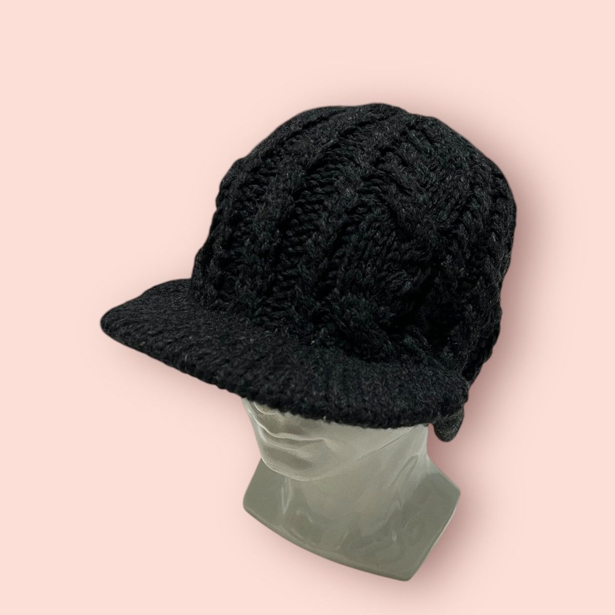 14th Addiction VINTAGE ELLESSE CABLE KNITTED ALT BEANIE HAT Size ONE SIZE - 15 Thumbnail