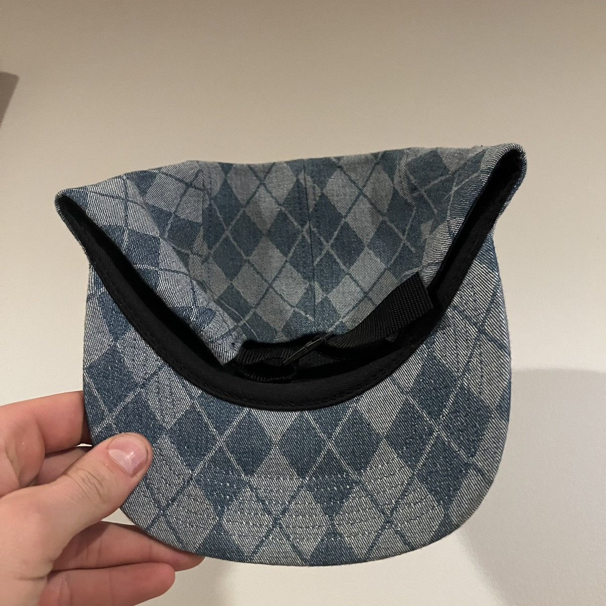 Supreme Supreme Denim Argyle Camp Cap Size ONE SIZE - 14 Thumbnail