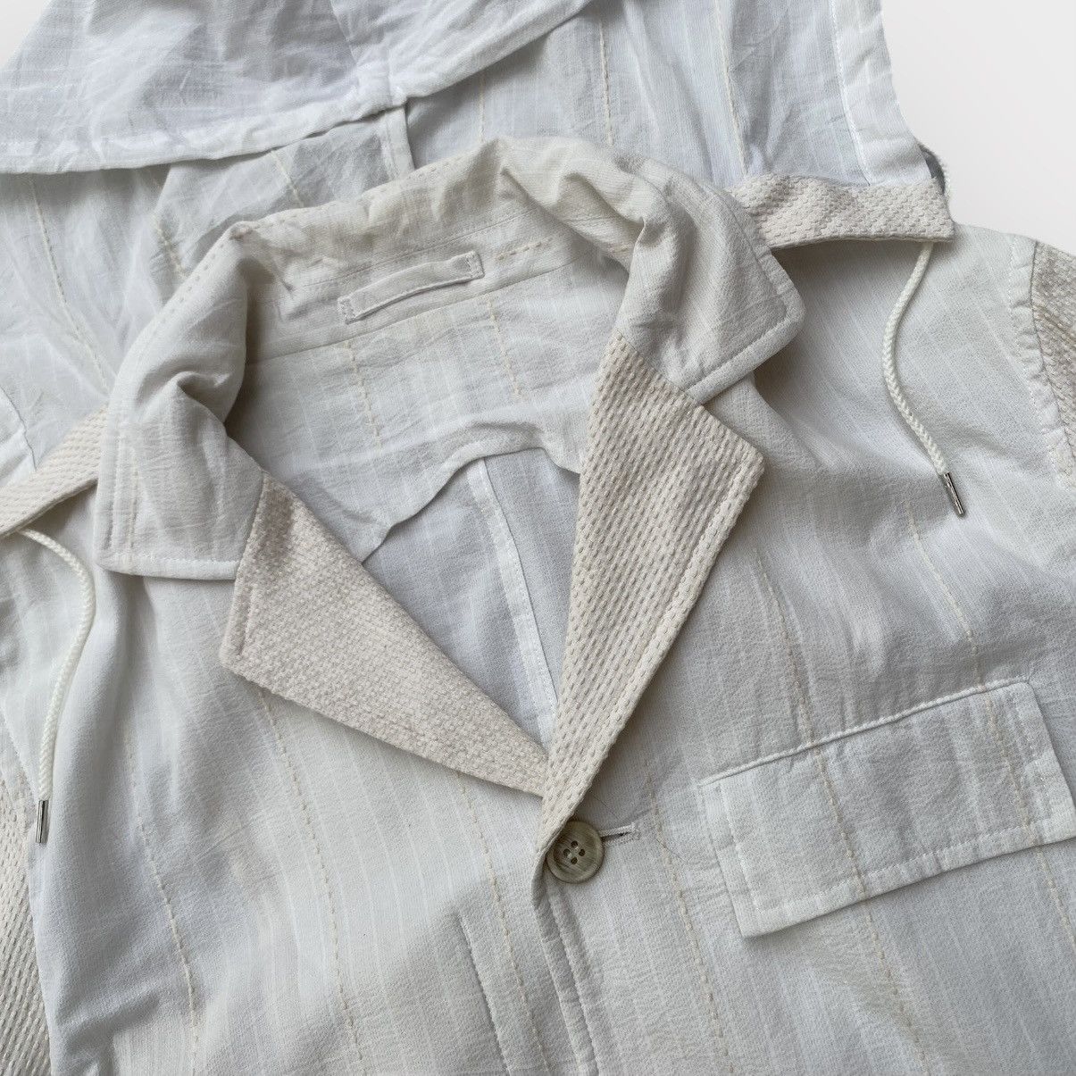 Issey Miyake SS11 Apoc Runway Blazer With Hoodie Size US M / EU 48-50 / 2 - 5 Thumbnail